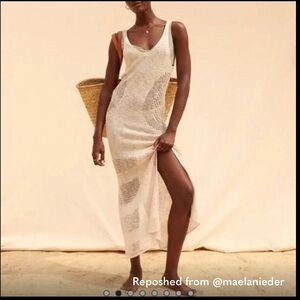 NWT Abercrombie & Fitch Beige Knit Maxi Dress